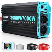 Inverter SUDOKEJI 3500W/7000W ad Onda Sinusoidale Pura, Convertitore 12V