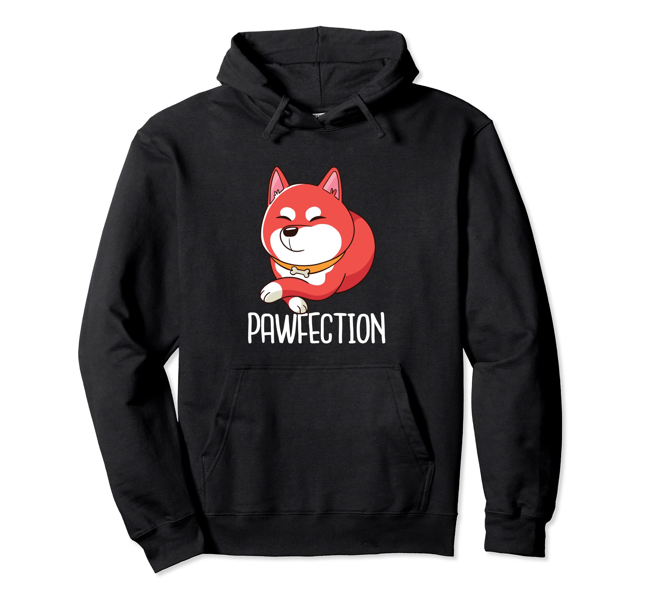 VXLS Funny Shiba Inu Uni Dog Japanese Pawfection Pullover Hoodie