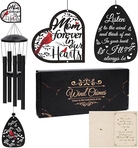 Regalos de condolencias por la pérdida de mamá, campanillas de viento conmemorativas para la pérdida de un ser querido, campanillas de viento,