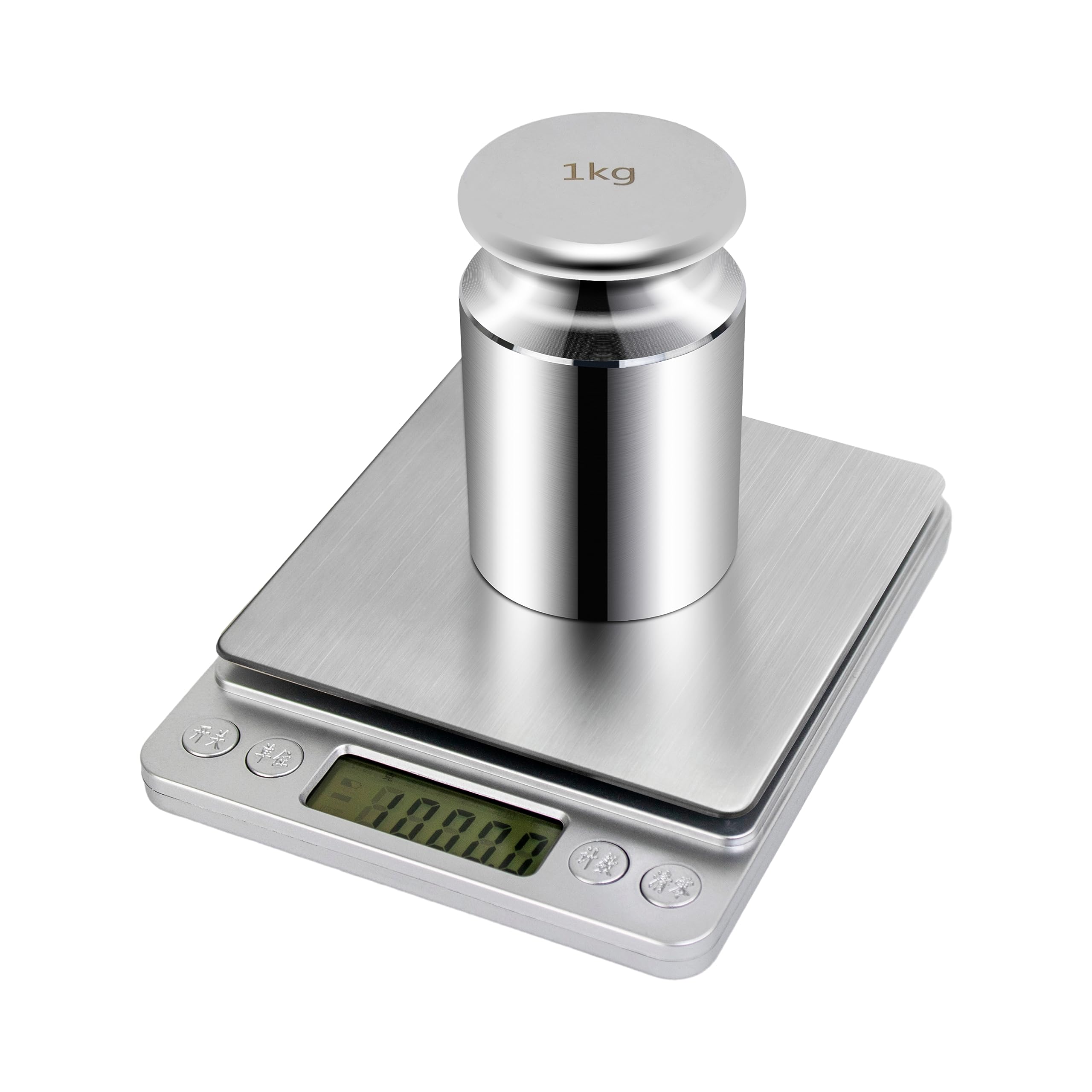 HFS (R) Échelle chromée 1 kg Poids 1000 g Classe M2