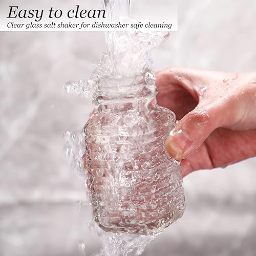 Miniatura 5 de Juego de salero y pimentero de cristal, juego de salero rectangular