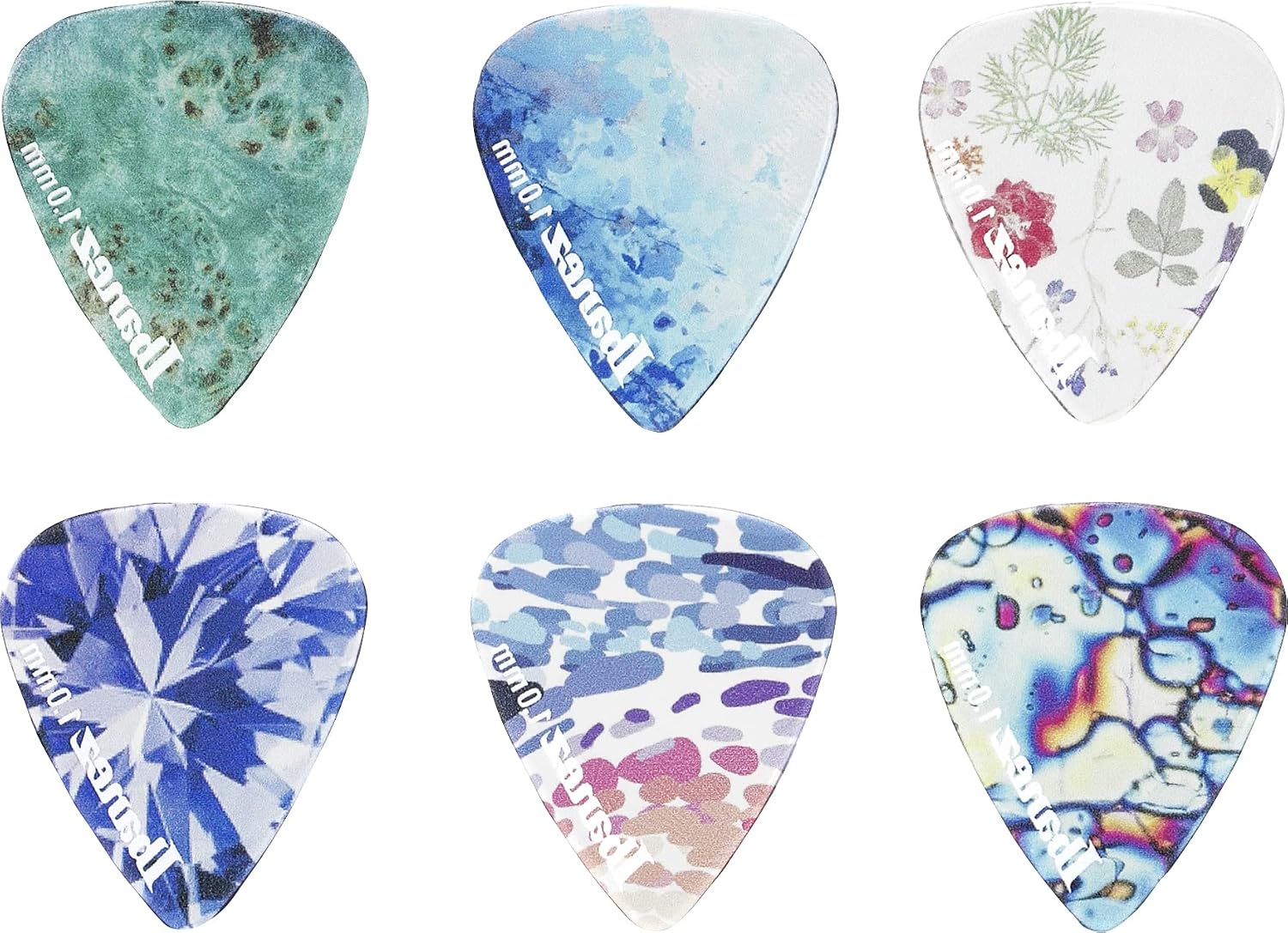 Ibanez KALEIDO Series Picks 6 Pack 1.0mm