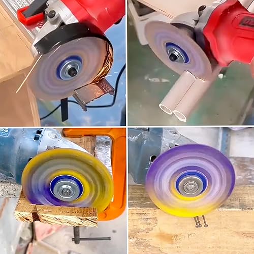 Miniatura 8 de 2 hojas de sierra circular de corte de madera, disco de corte para sierras de mesa, hojas de amoladora angular multifuncional, hoja de sierra de