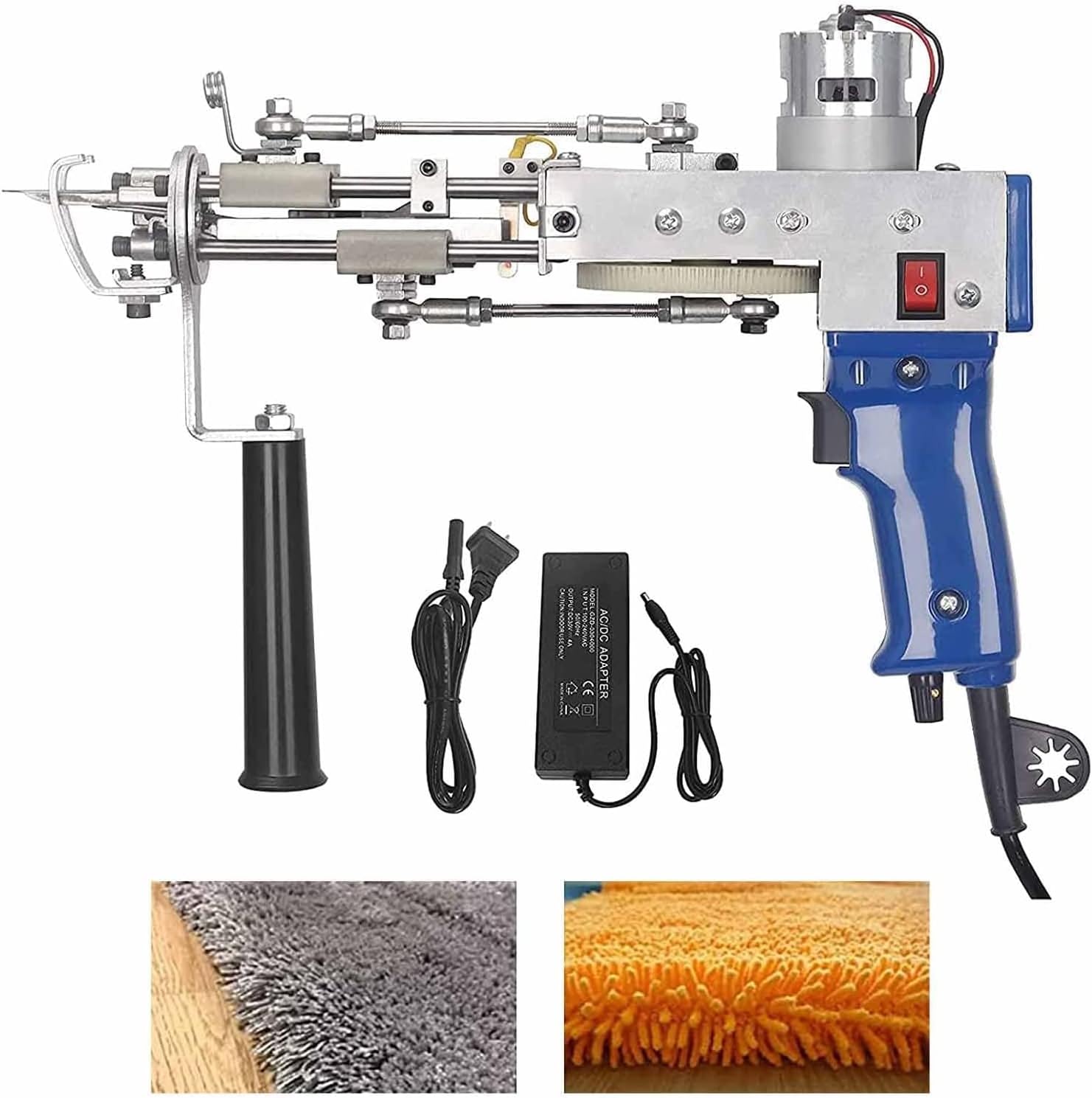 GeRRiT Rug Tufting Gun Machine Cut Pile and Loop Pile Electric Carpet Weaving Flocking Machine Efficient Handheld Knitting Rug Gun Starter Kit