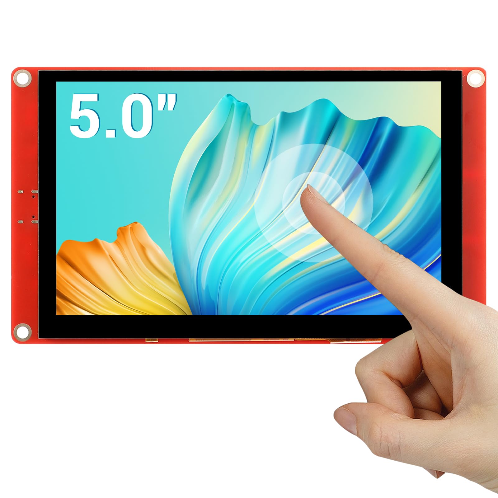 ELECROW ESP32 Display, 5 Inch 800x480 HMI RGB TFT LCD Touch Screen Monitor Compatible with Ar duino/LVGL