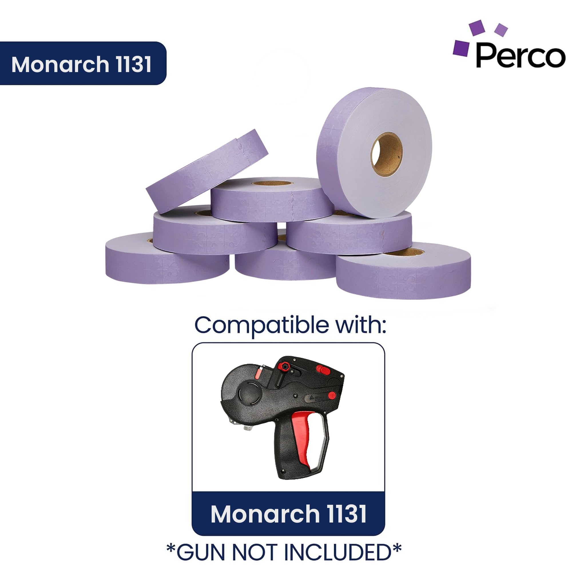 Etiquettes de prix Lavande pour pistolet Monarch 1131 - 1 manchon, 20 000 étiquettes de prix pour pistolet