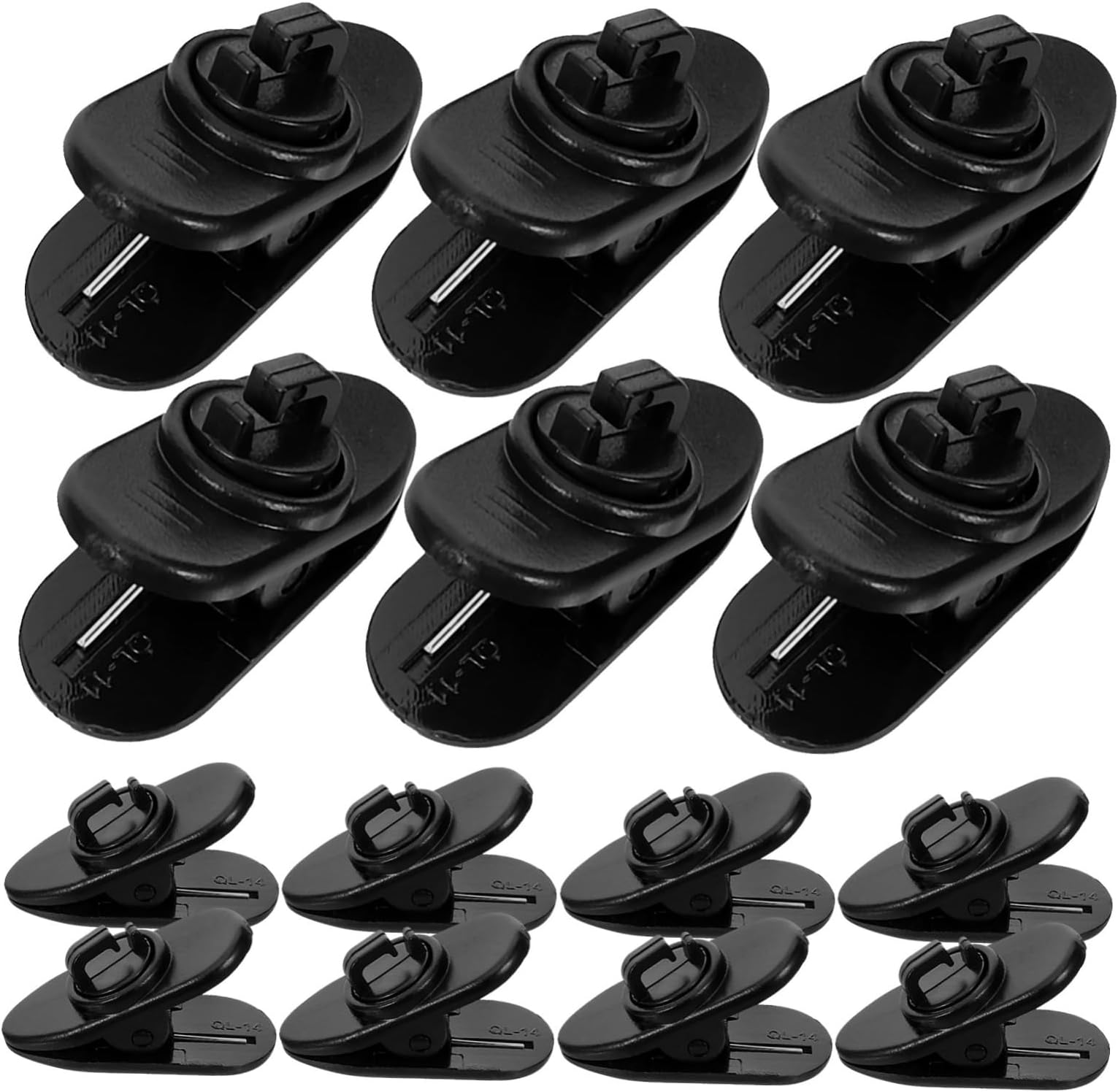 Abaodam 30pcs Mini Lavalier Microphone Clips Replacement Lapel Microphone Tie Clips for Podcast Mic