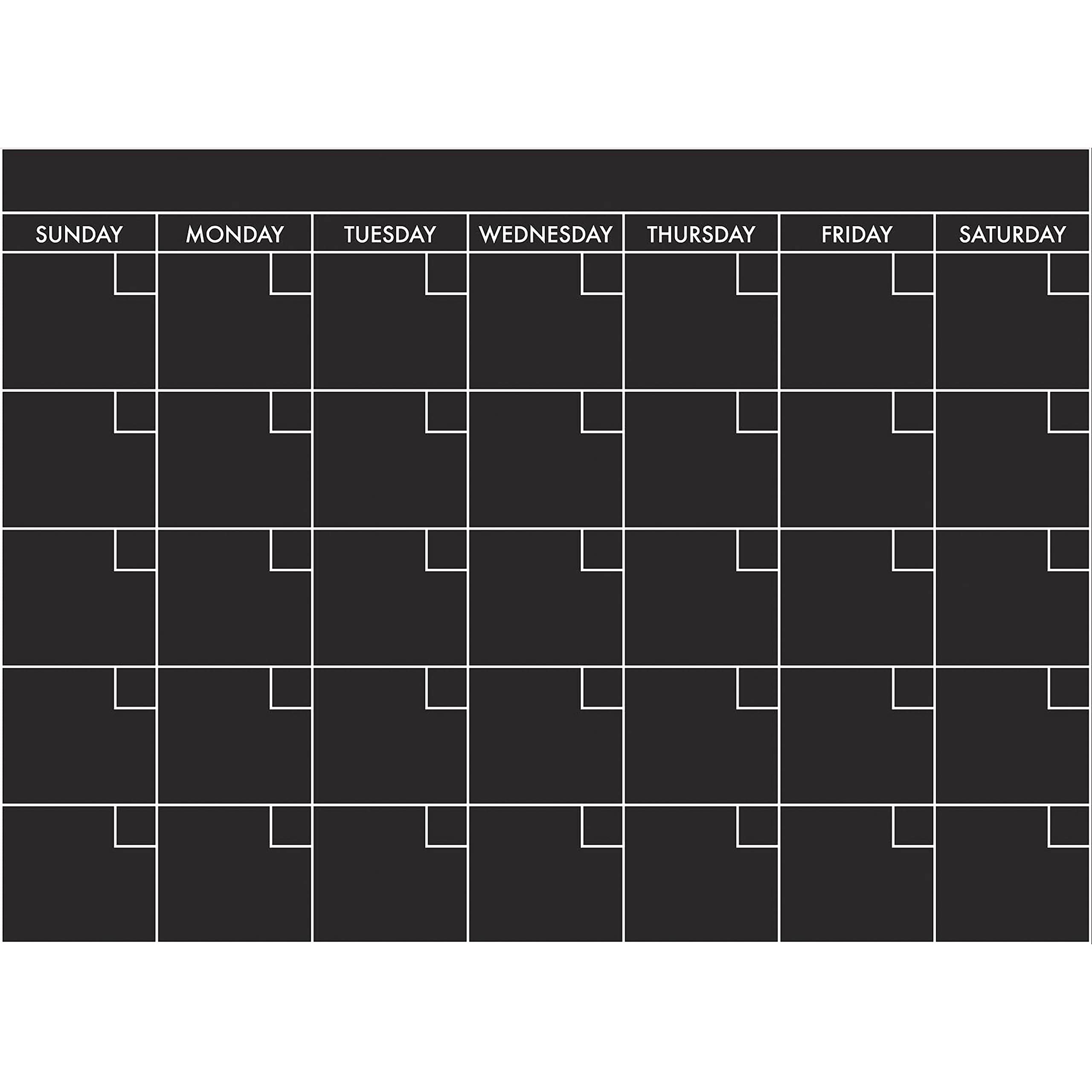 RoomMates RMK4921GM Chalkboard/Blackboard Calendar Giant Peel and Stick Wall Decal, 12.7W x 2.5H cm - Image 3