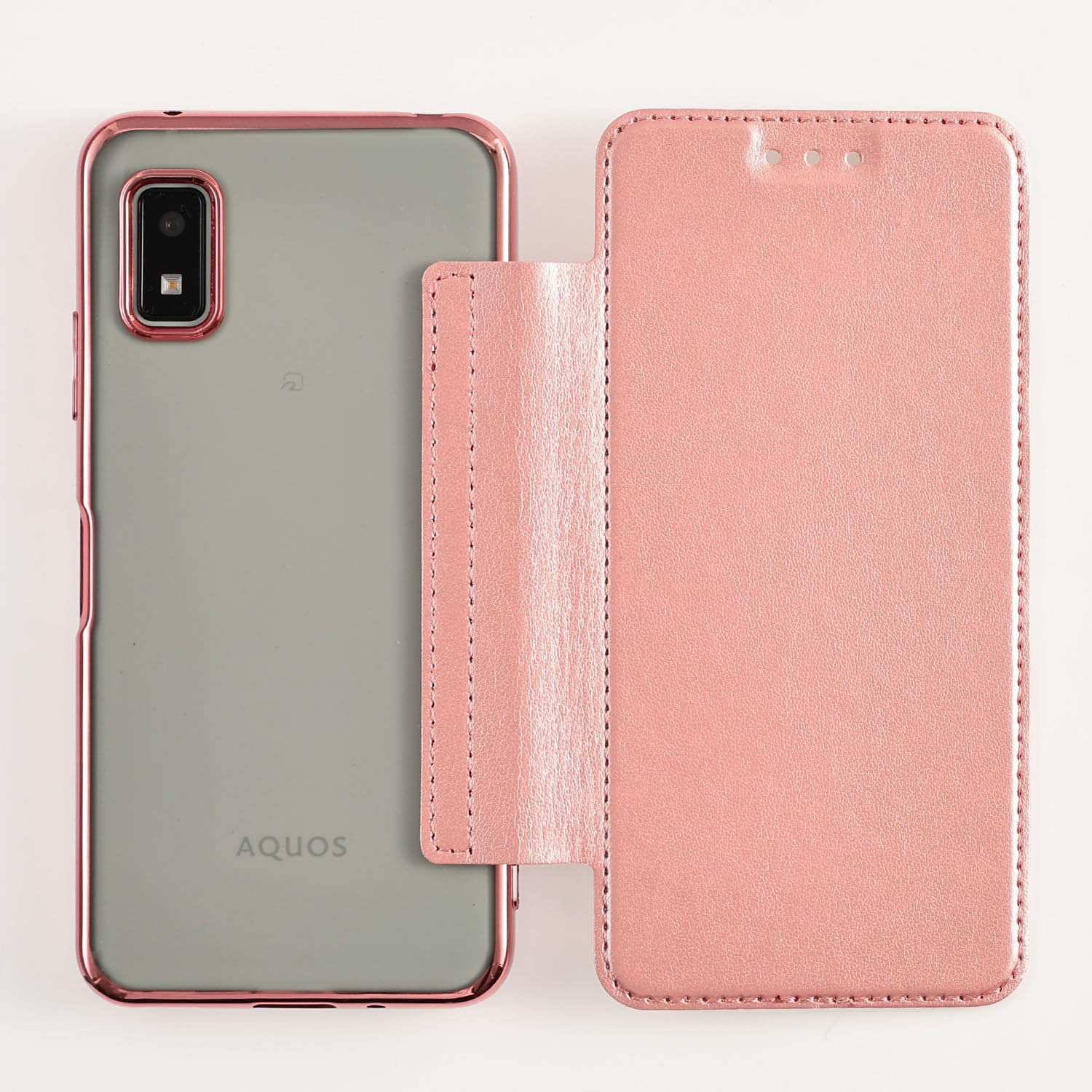 Amazon.co.jp: AQUOS wish3 ケース 手帳型 TPU手帳 アクオスwish3 