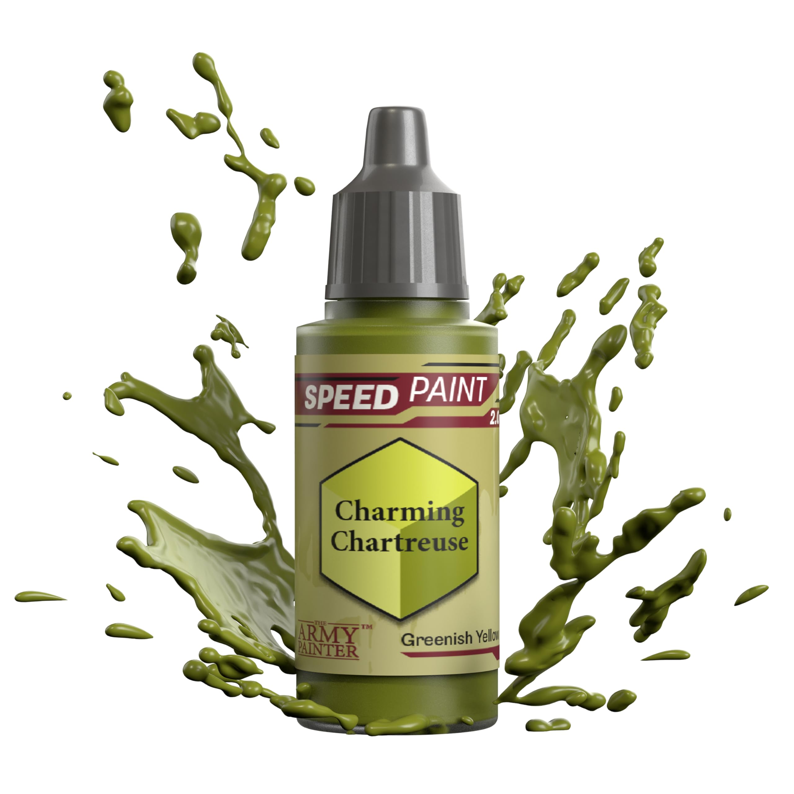 The Army Painter Speedpaint Charming Chartreuse 2.0, Single Acrylic Paint 18ml One-coat Painting Soloution For Fantasy Tabletop Miniatures Like Warhammer 40k and Dungeons And Dragons Figures