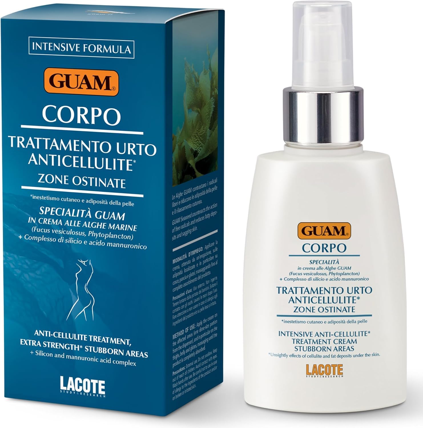 GUAM Seaweed Anti Cellulite Cream for Women with Peptides & Minerals