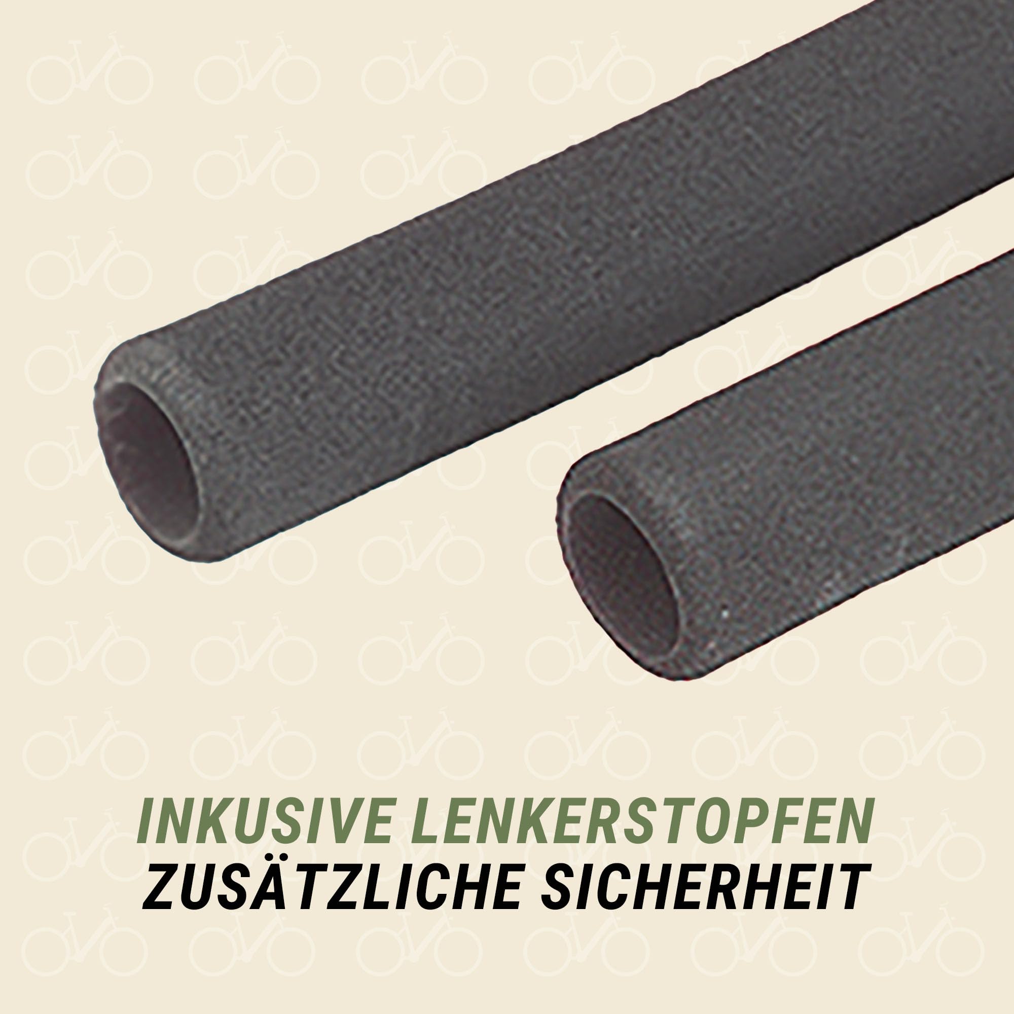Prophete Pokrowiec na kierownicę z korkiem kierownicy 6 x 22 x 400 mm, wysoka gęstość, czarny