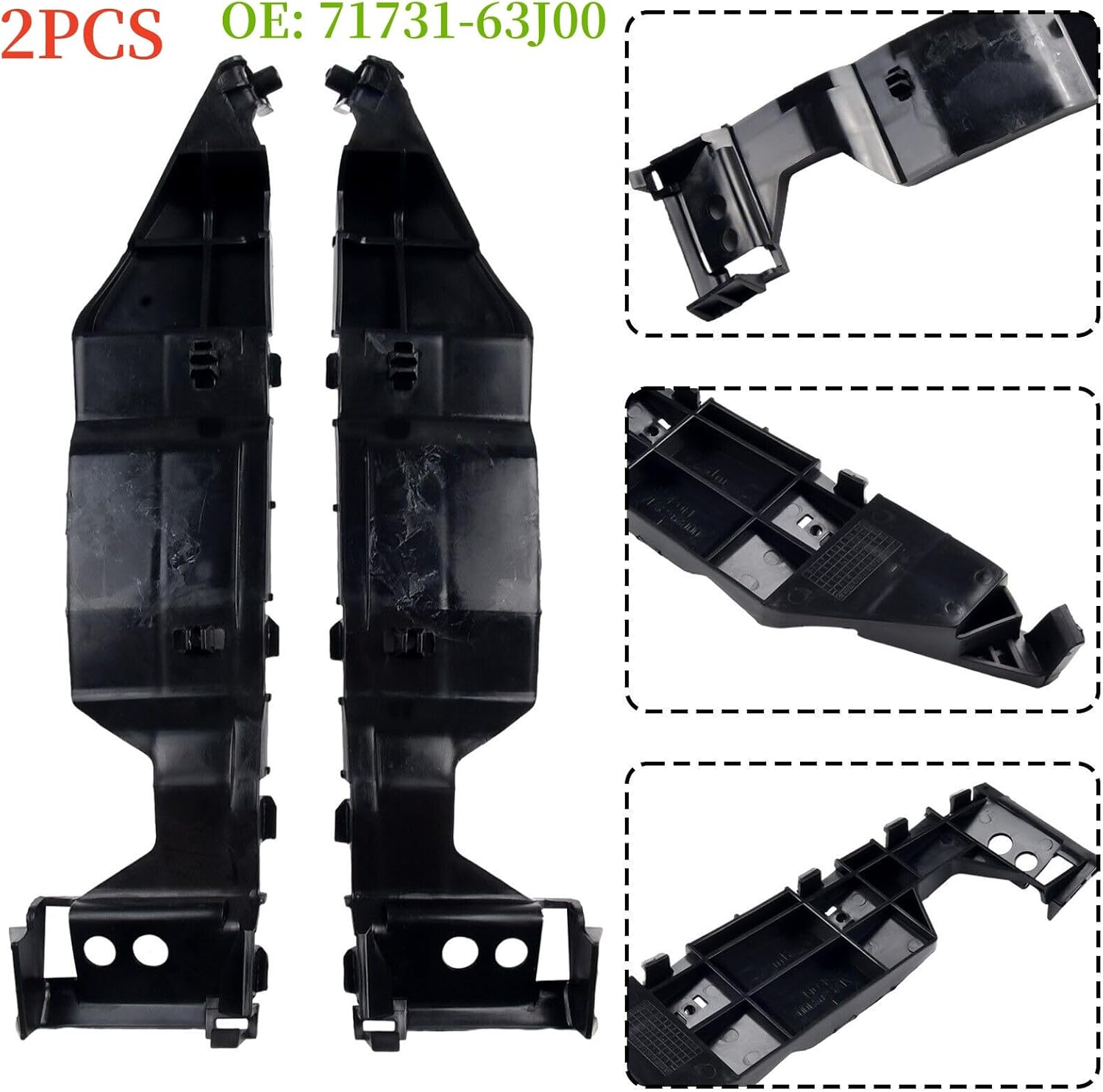 2Pcs Replacement Car Front Bumper Holder Bracket for Suzuki Swift 2005-2011 71731-63J00
