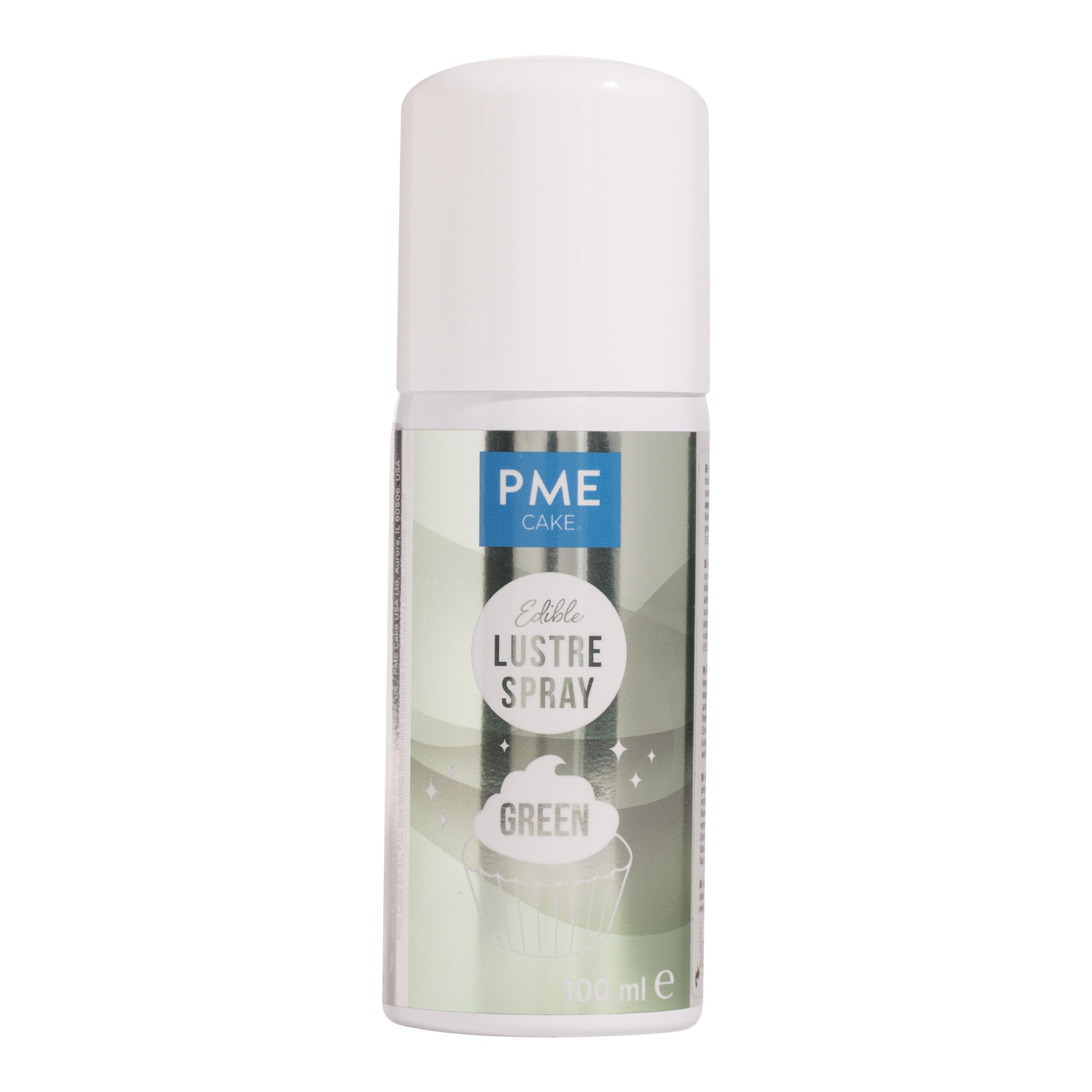 Pme Green Edible Lustre Spray 100Ml