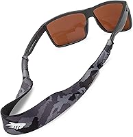 Vista 18 de Pilotfish Sujetador de neopreno para anteojos de sol, correa para lentes - Premium, ligero, tamaño perfecto para hombres y mujeres