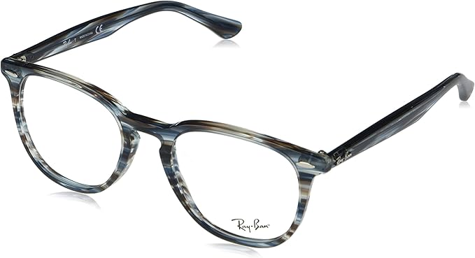 Amazon Ray Ban国内正規品販売認定店 Rx7159f 5750 52サイズ Ray Ban レイバン メガネフレーム ウェリントン キーホールブリッジ フルフィット メンズ レディース サングラス 通販