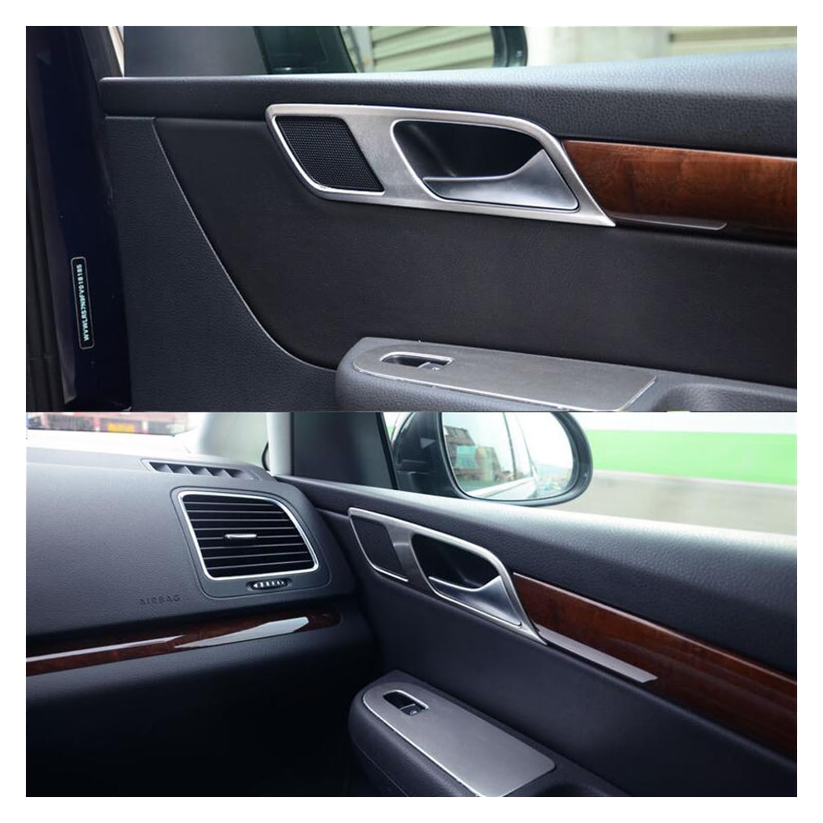 XENITE Maniglie Interne per Portiere 2 Pz/Set Car Interior Maniglia della Porta Telaio Trim Styling Sticker per Sharan 2013 2014 2015 2016