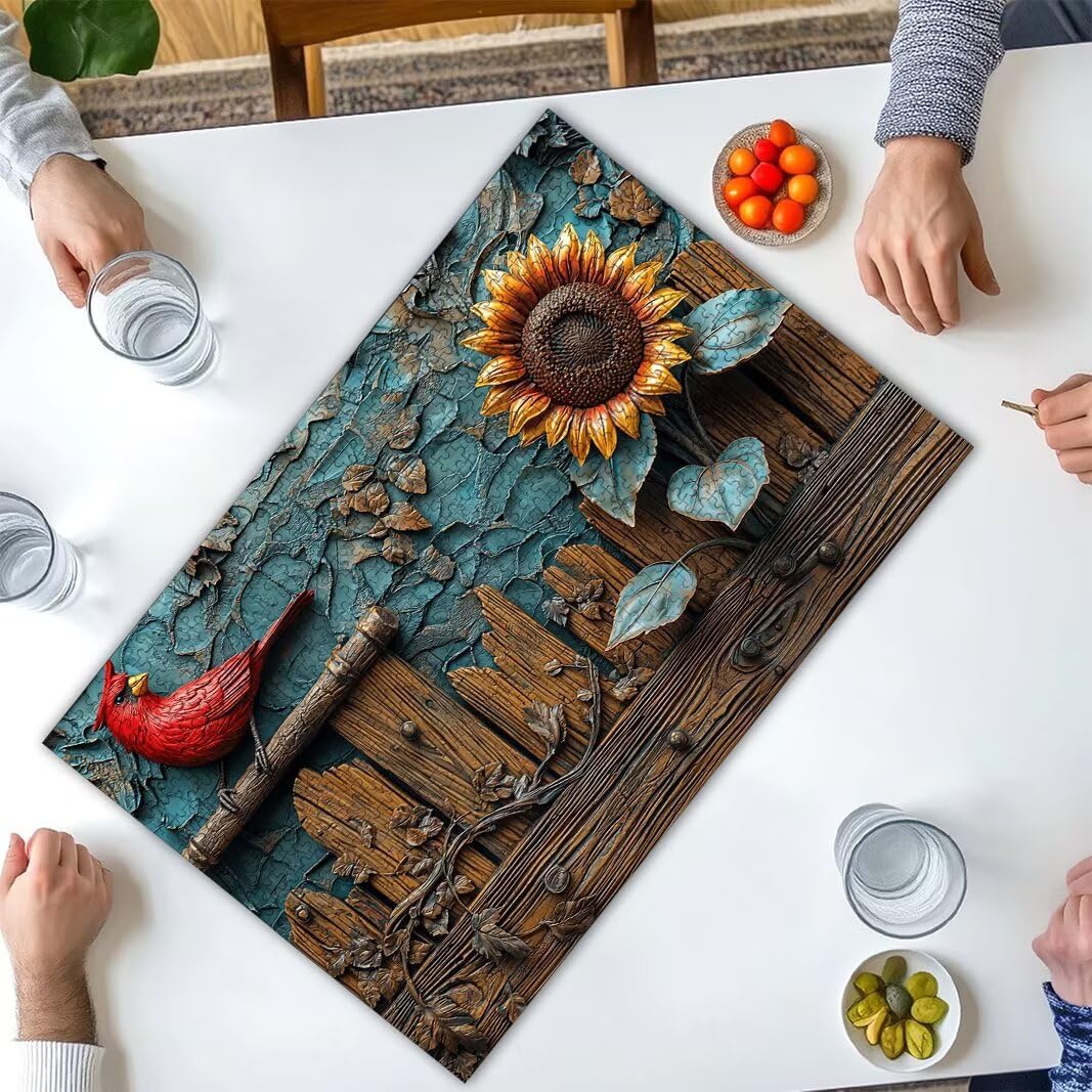 Puzzle 2000 elementów dla dorosłych, puzzle słonecznikowe, prezent -2627