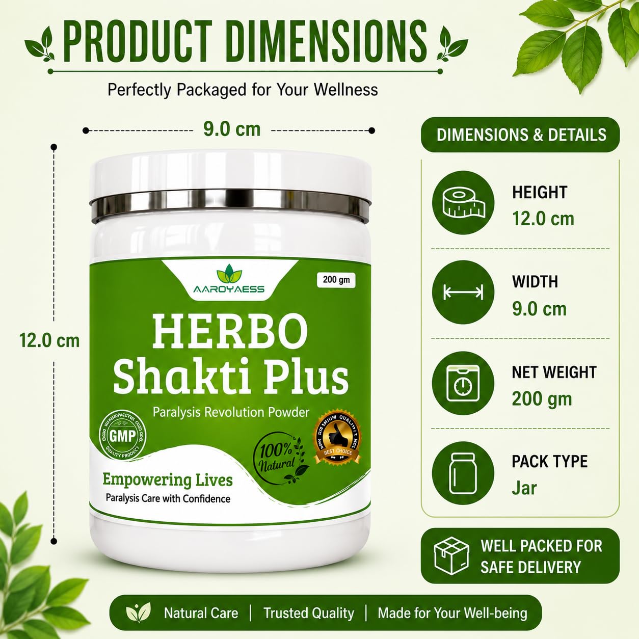 Herbo Shakti Plus Ayurvedic Herbal Wellness Powder 200g — Amazon image 6
