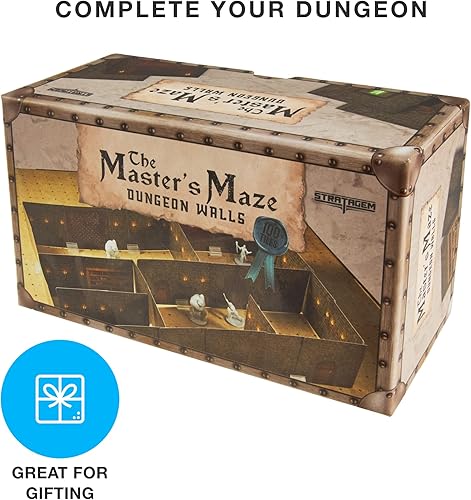 Miniatura 5 de Stratagem Las paredes del laberinto del maestro - 100 fichas de cartas para construcción de mazmorras 3D DND - Accesorios de terreno modular a