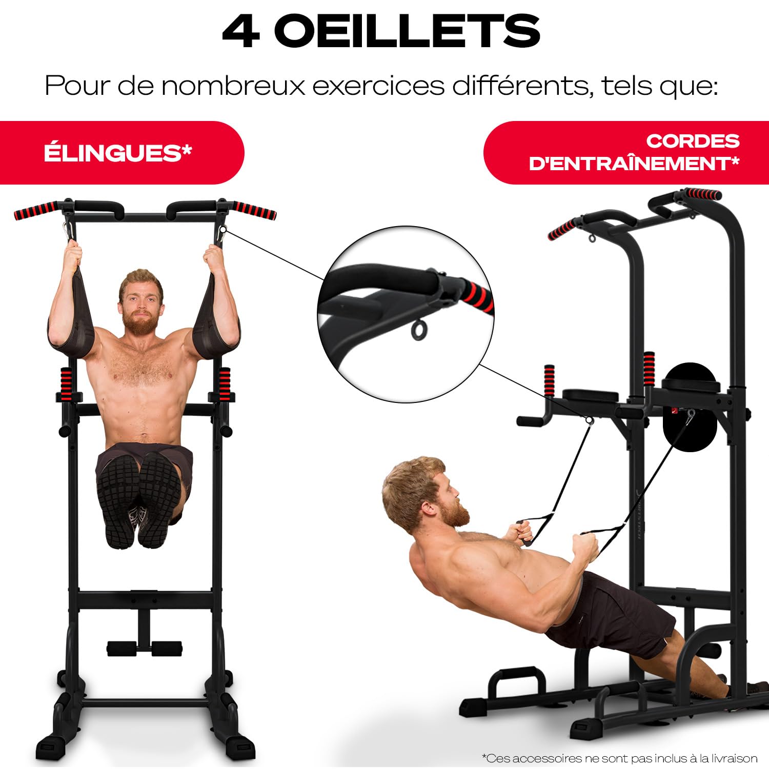 SPORTSTECH PT300 - Chaise Romaine pour Musculation à Domicile, Multifonction avec Barre de Traction, Banc de Musculation et Latzug - Équipement de Fitness pour Exercices de Poids du Corps