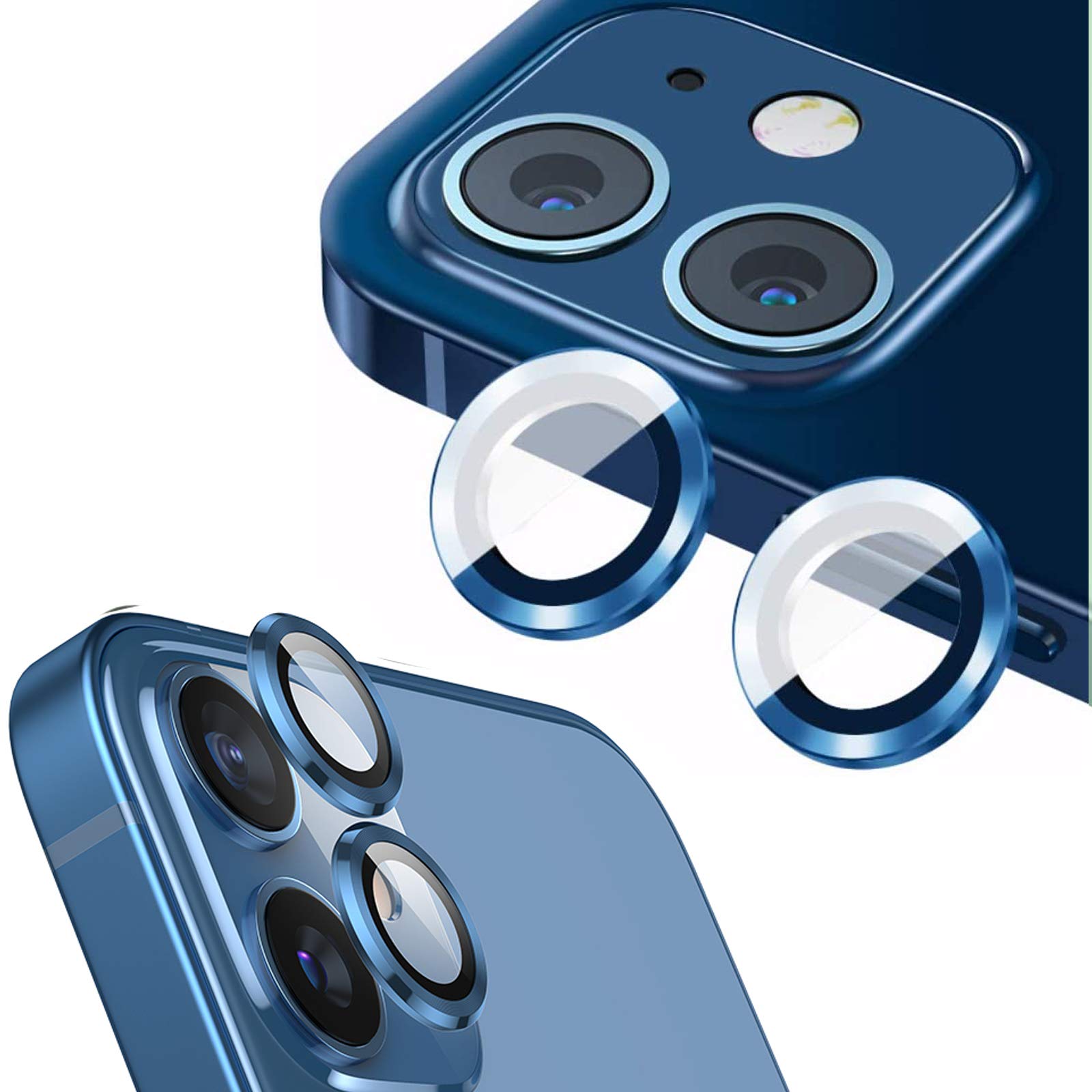 Amazon | 【4枚・2つセット】 iPhone 12 対応 カメラフィルム レンズ 