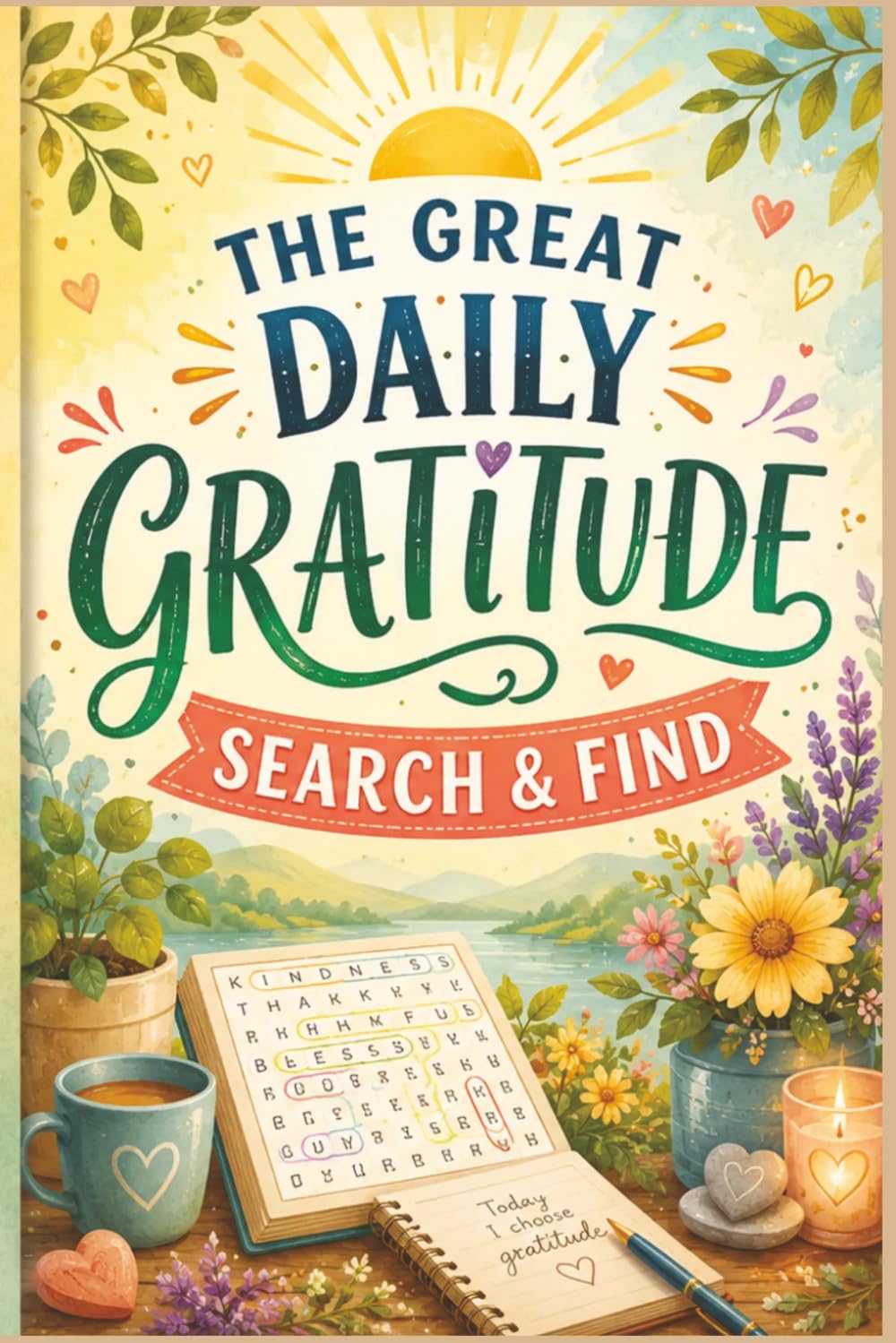 The Great Daily Gratitude Search & Find: 60 Mindful Puzzles for Daily Positivity, Stress Relief, and Mental Wellness - High Contrast 6x9 Portable ... Stress Relief & Zen Word Search Collection)