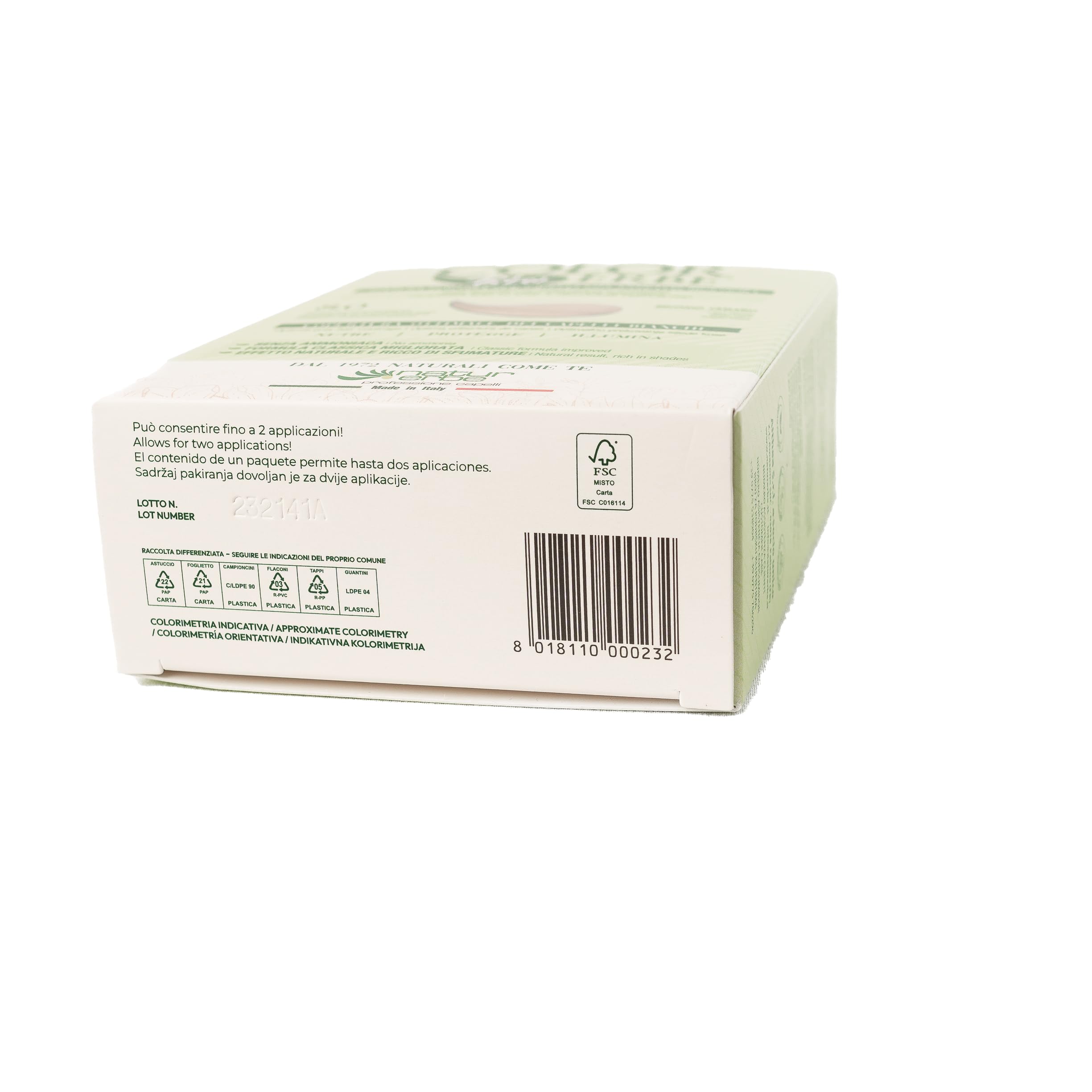 Multipack 6 x Color hierba tintura para cabello con extractos orgánicos N.28 rubio claro (8.0)