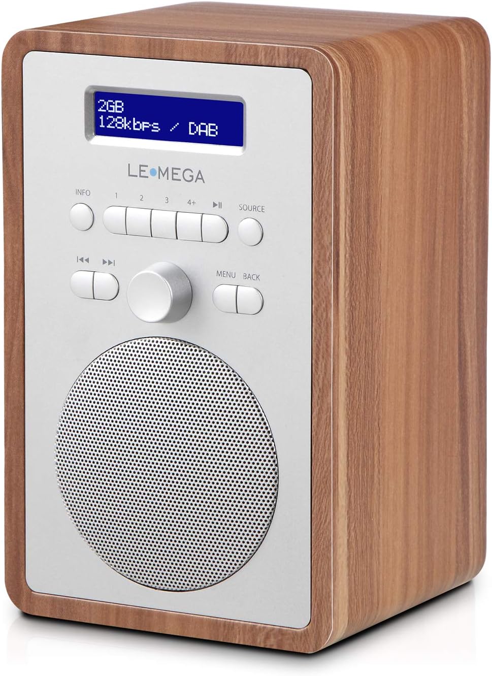 Radio-réveil DAB+/FM Avec Bluetooth - Double Alarme, écran LED, Charge USB-C - Température/humidité