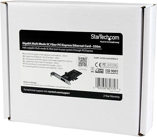 Miniatura 7 de StarTech. com Tarjeta de red de fibra Gigabit Ethernet PCI Express con SFP abierto - Adaptador de tarjeta de red PCIe GbE SFP NIC - Adaptador SFP de