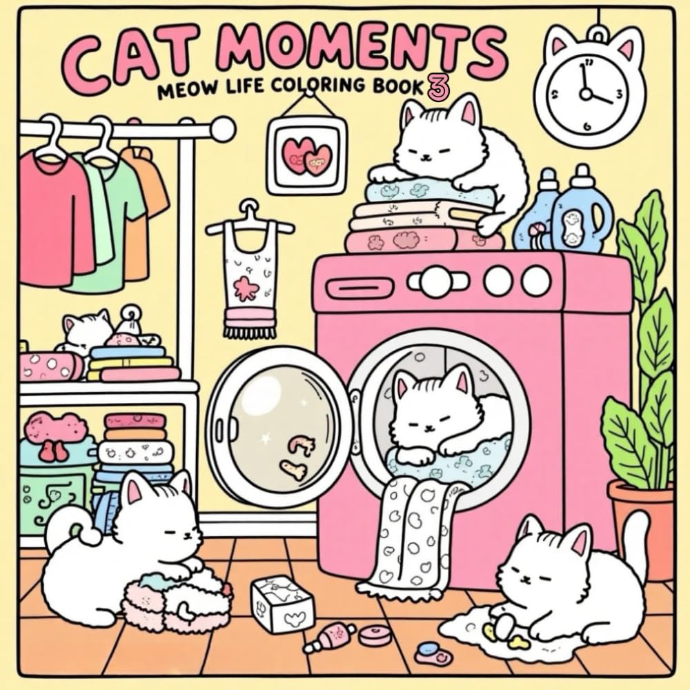 Meow Life: Cat’s Moments Vol. 3: A Whisker-Filled Coloring Adventure for Relaxation, Joy & Creativity