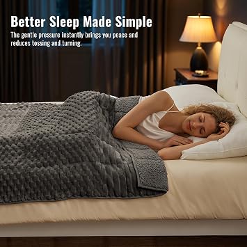 Uttermara Weighted Blanket for Adults, 15lbs Queen Size 60x80 Inches