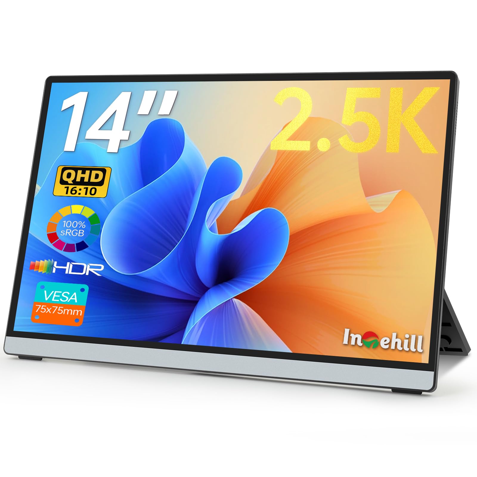 Amazon.co.jp: Intehill 14インチ ポータブルモニター 2.5K、2560x1600