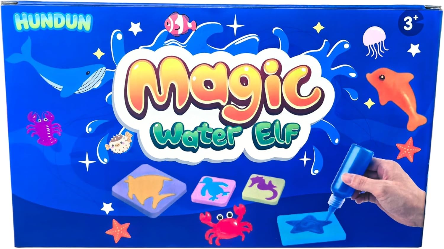 HunDun 21 Colors Magic Water Gel Kit for Kids, Water Gel Kit Pets,21 Gels & 14 Molds,DIY Squishy Toys Maker Set.Night Glow & Glitter, Birthday Gifts for Kids Toys 3+