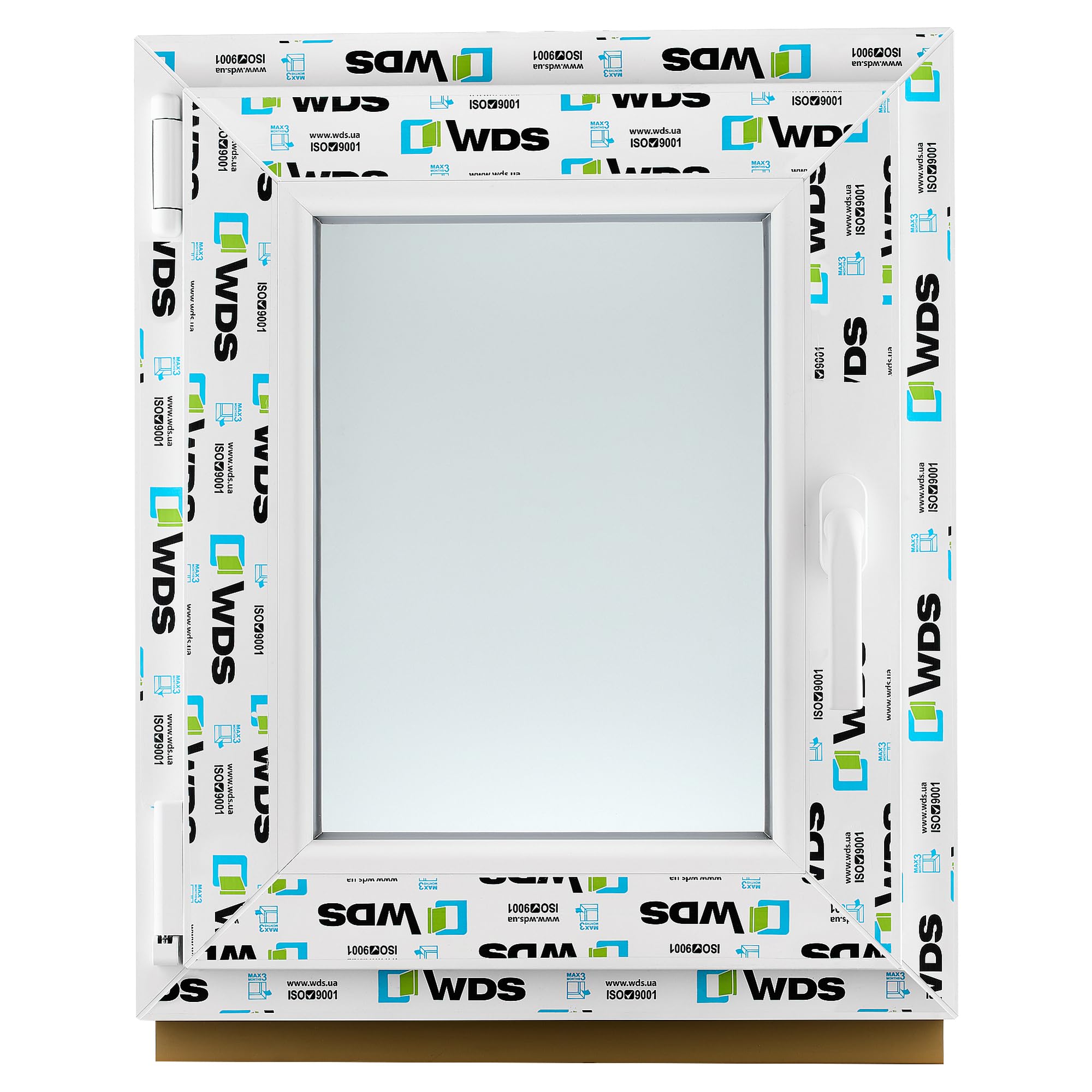 Ventana de PVC - Ventana de Plástico - Resistente a las Influencias Ambientales - Protección Contra Robo - Aislamiento Contra Ruido, Viento - Blanco Satinado - 500x600cm - 4s-16ar-4i
