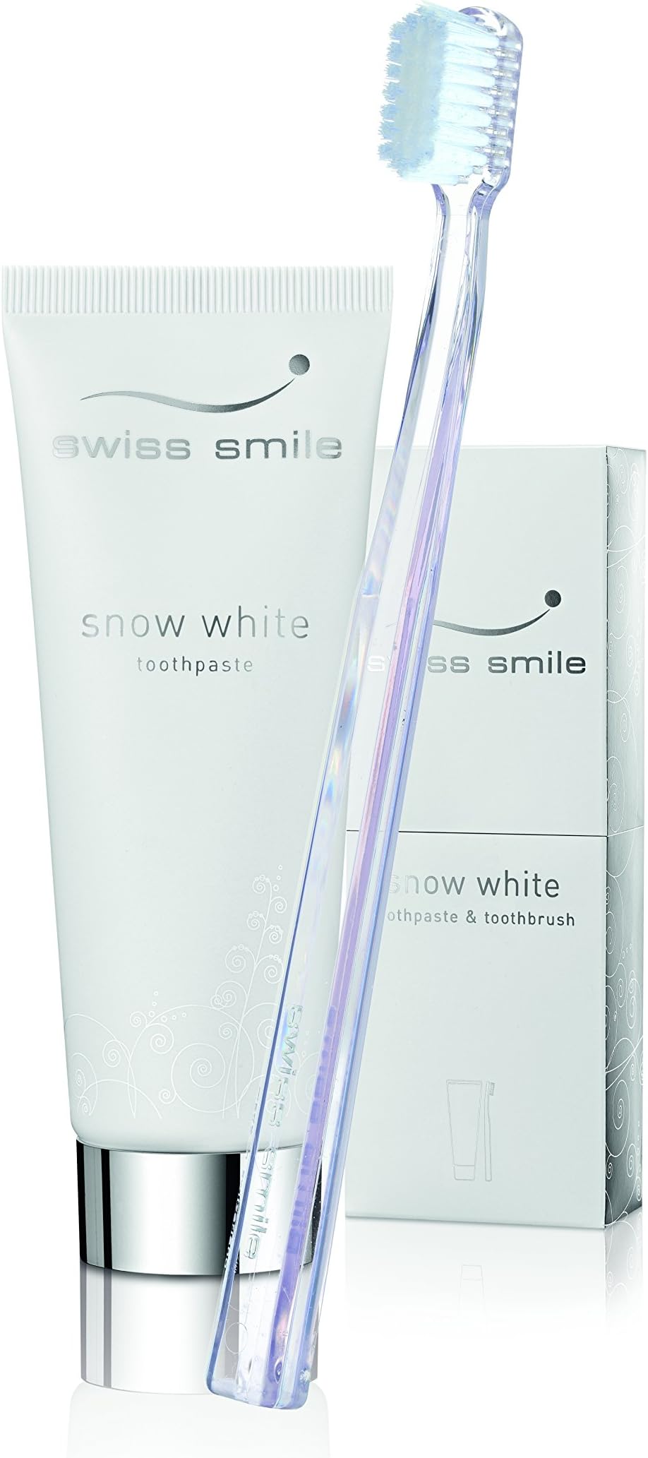 Swiss Smile Snow White Toothpaste and Toothbrush Set, 0.202 kg, SW0002