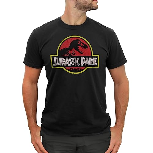 Jurassic Park Mens Jurassic Park Men's Classic Movie Logo T-Shirt