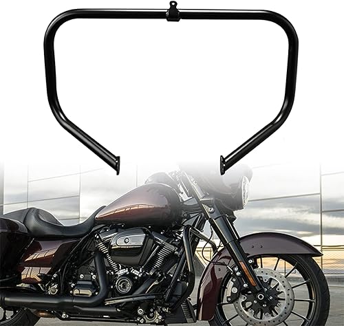 Miniatura 9 de TCT-MOTORPARTS Estriberas negras de 1 14 pulgadas para Harley Touring Street Electra Glide Ultra FLHT FLHX FLHR Road King 2009-2023