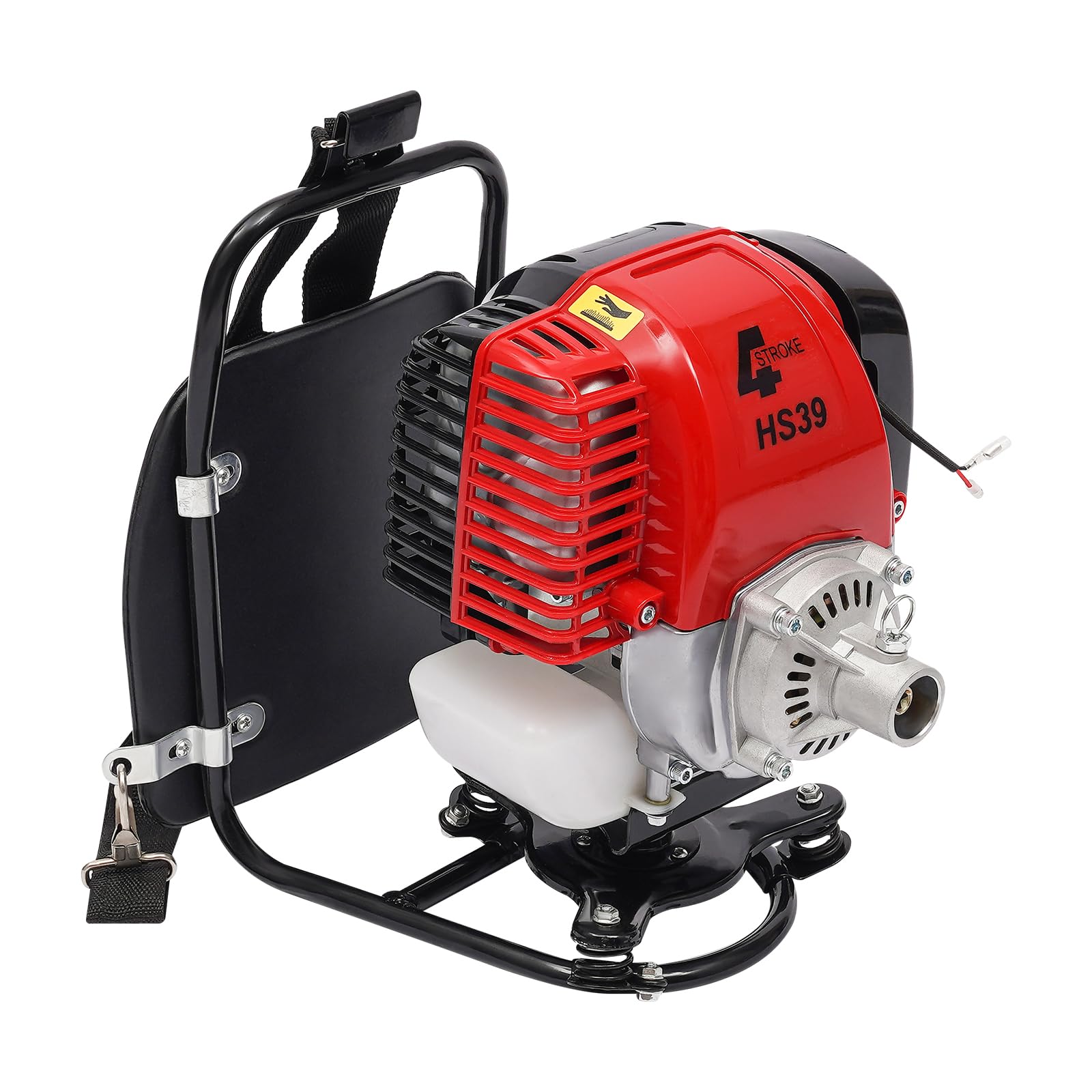 Desbrozadora de mochila de 31 cc, 750 W, 4 tiempos, gasolina, 8500 rpm, 2 en 1, desbrozadora con función de bomba, dispositivos de riego para parques, zonas residenciales, centros comerciales