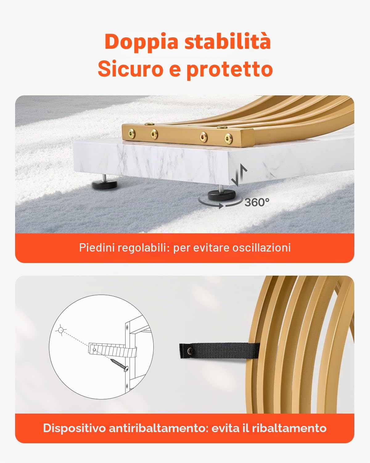 VEVOR Tavolo Stretto Dietro Divano, Tavolino da Ingresso Lungo a 1 Livello e Tavola da Corridoio Sottile, con Struttura in Metallo, per Ingresso, Corridoio, Soggiorno, 100 x 30 x 81 cm