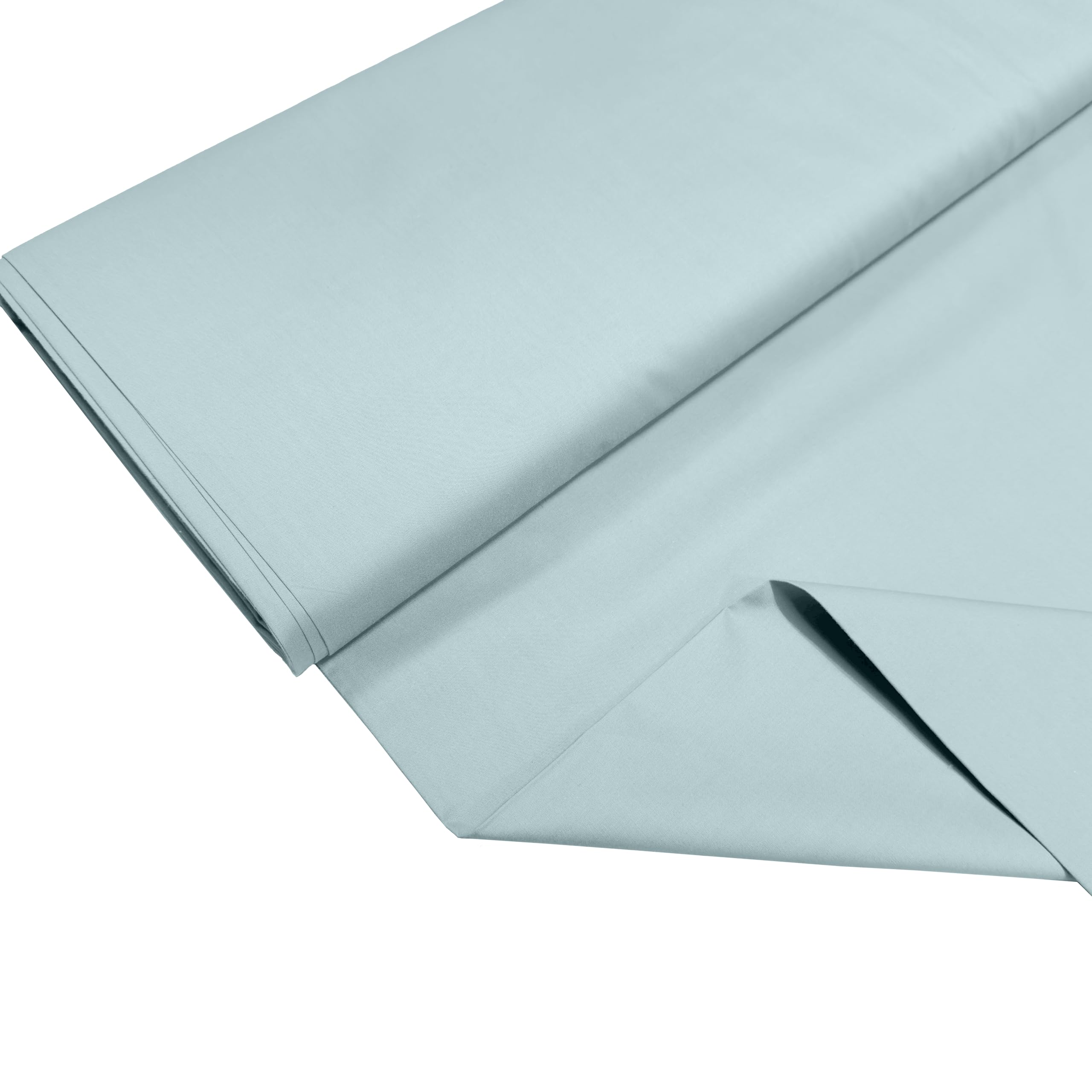 100% Cotton Percale Fabric – 200 Thread Count, 120 GSM, Breathable & Durable Material for Bedding, Quilting & Sewing - 1000cm x 112cm (Duckegg) — image 1