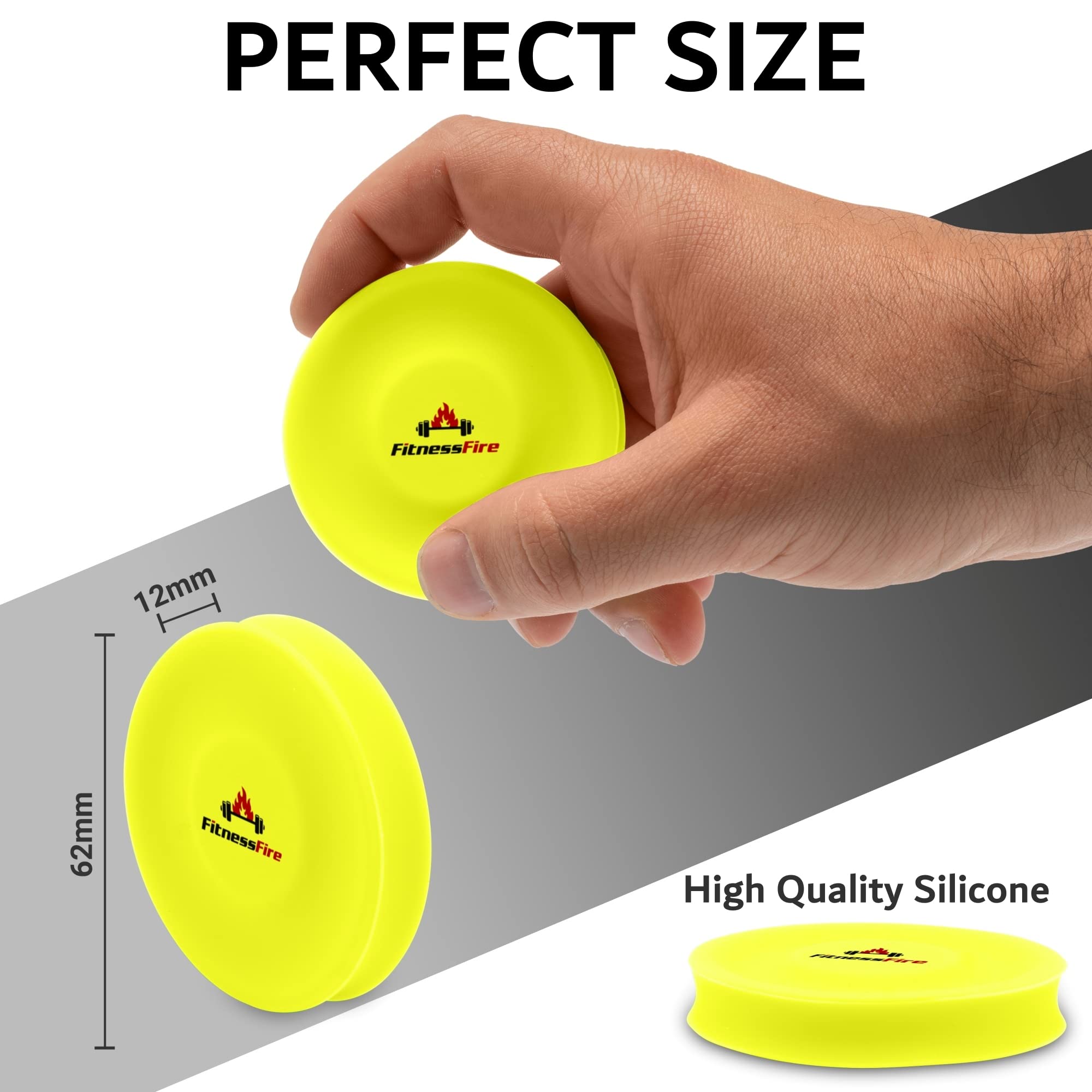 Set de 3 Mini Frisbee - El pequeño disco Frisbee vuela más de 60 metros - El nuevo deporte de moda - Alternativa al deporte Frisbee habitual - Amarillo