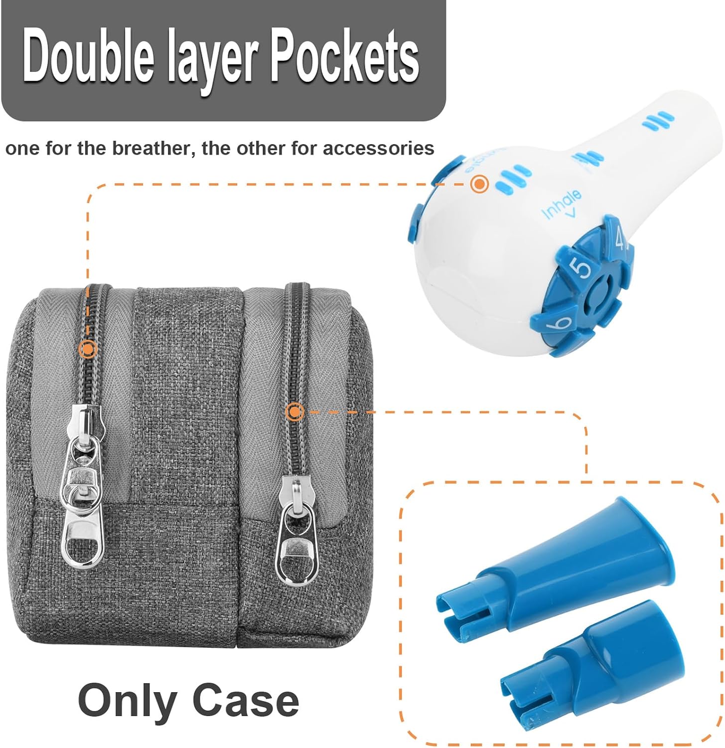 Przenośny futerał na nebulizator, futerał na nebulizator Wodoodporna torba | na respirator, przenośny futerał do przenoszenia, woreczek na lekarstwa do ćwiczeń, podróżowania, p