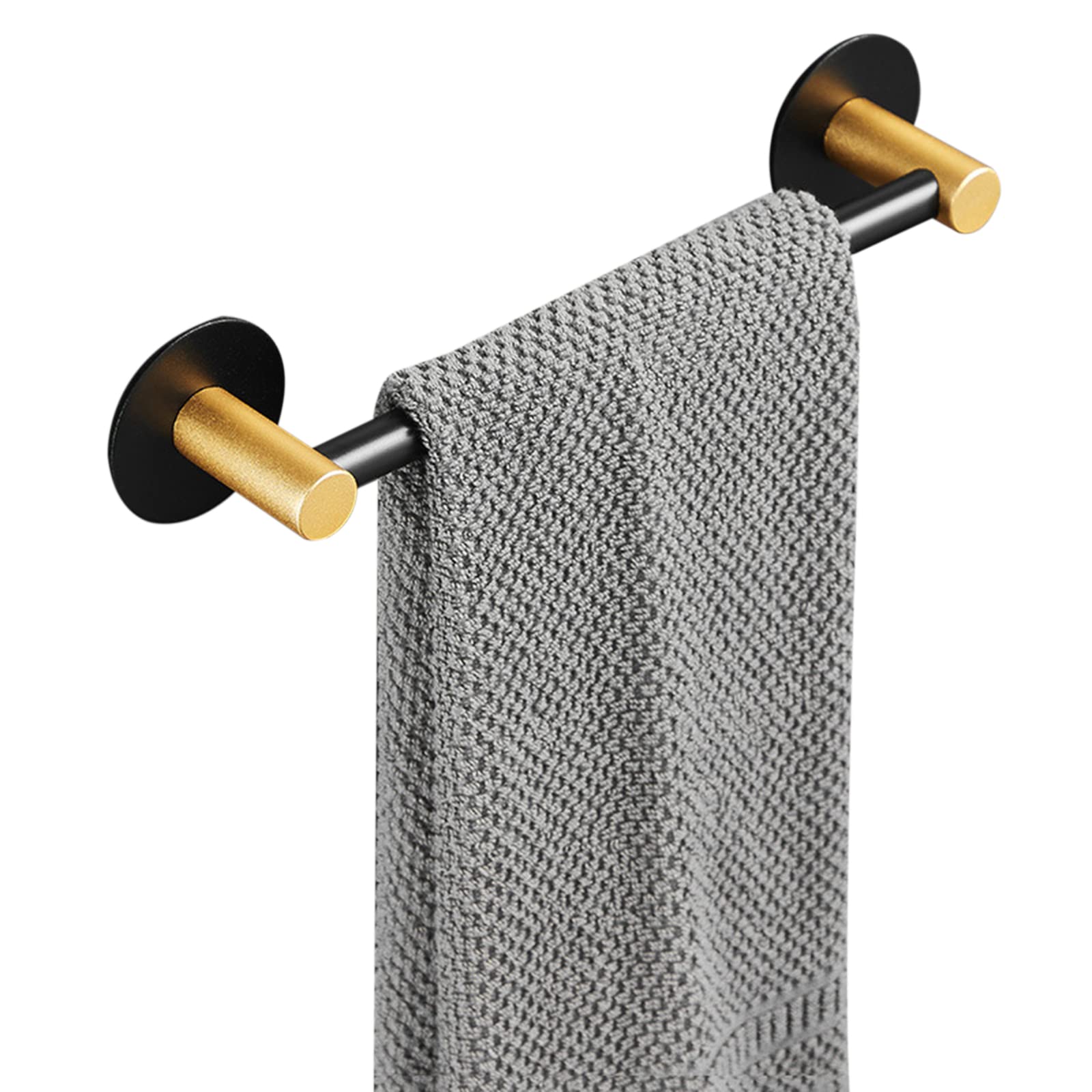 Porte-serviettes mural sans perçage antirouille pour optimiser le rangement des petites salles de bain