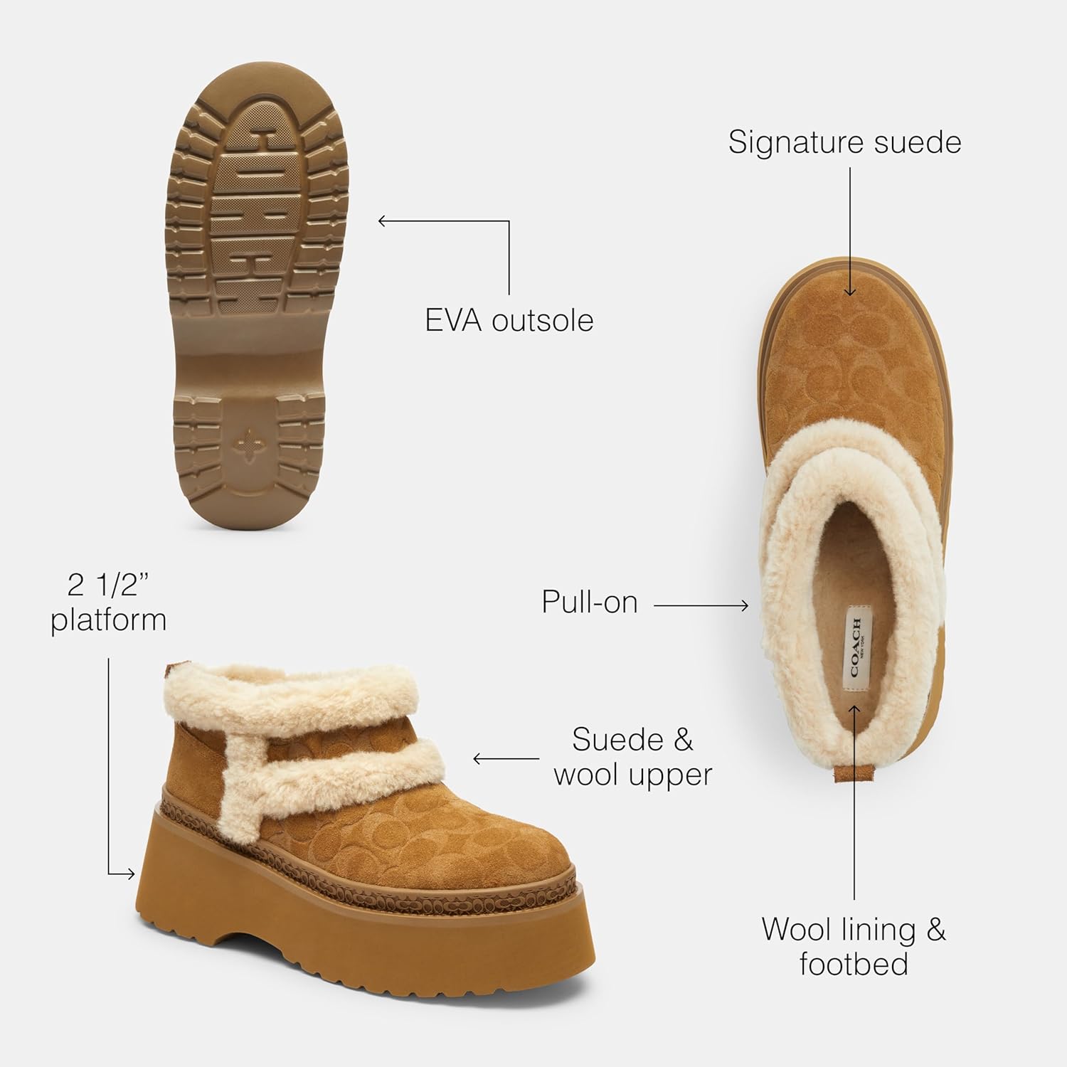 Coach Women's Christina Shearling Bootie - Image 3