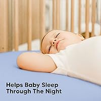 Vista 159 de 2-Pack Waterproof Baby Crib Sheets for Boys, Girls - 52x28 Viscose Derived from Bamboo Toddler Bed Sheet Neutral, Fitted Crib Mattress Protector