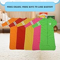Vista 6 de Babysoy Saco de dormir de manga larga, saco de dormir de bebé a niño, elige entre la talla 0 a 24 meses