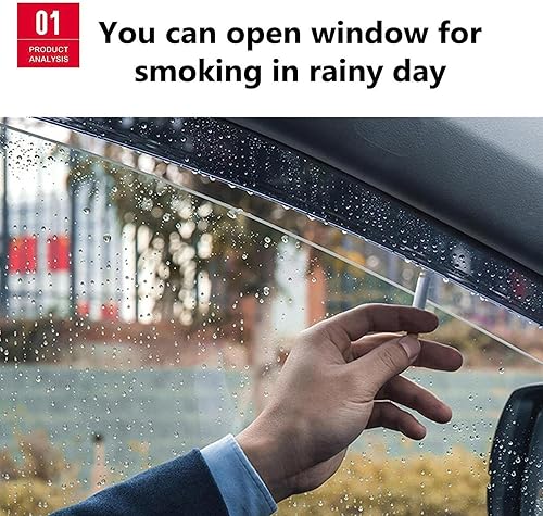 Miniatura 5 de Deflector de ventana lateral, para Cadillac CT4 2020-2022, viseras de ventana, protección contra la lluvia, deflector de toldo, protector contra la