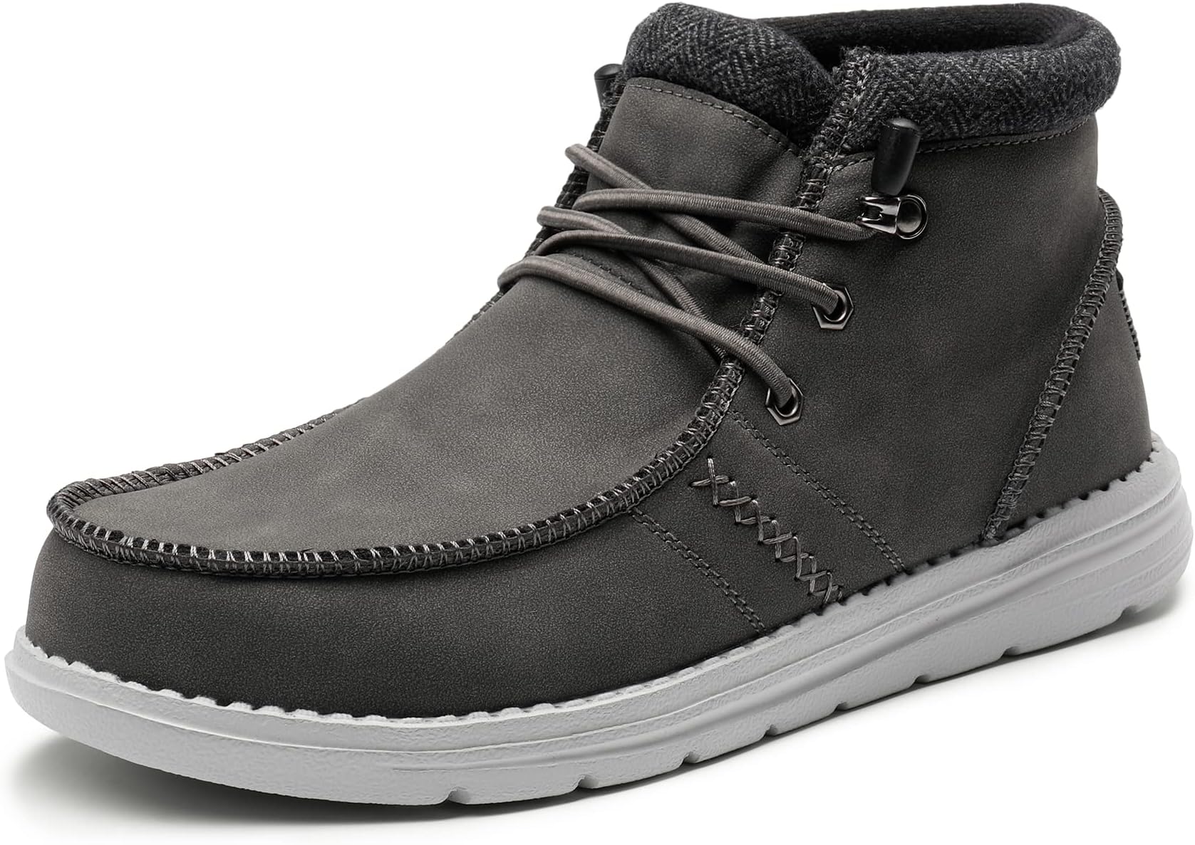 Men's Casual Slip-on Shoes Warm Loafers for Men Winter Boots