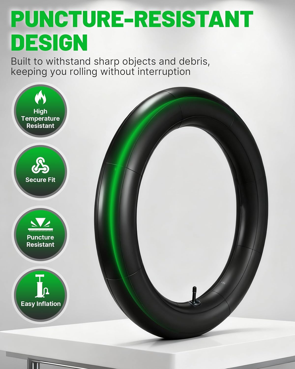 20x4.0 Thickened Tire Tube for Ridstar Q20 Series, TST R002, Super73 S1/S2/R/Z1/ZX Adventure Series, Butyl Rubber Fat Tire Replacement, Electric Dirt Bike Parts Accessories